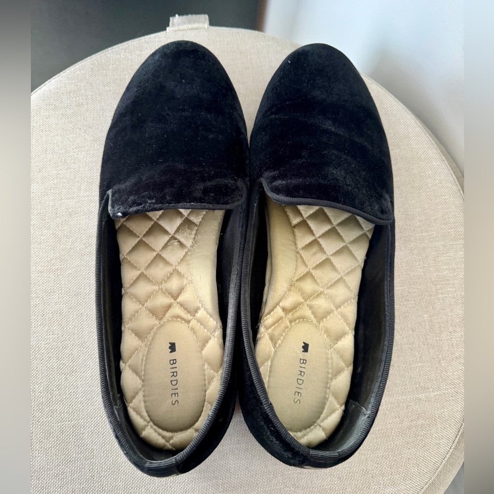 Birdies black velvet Starling loafer (size 7.5)